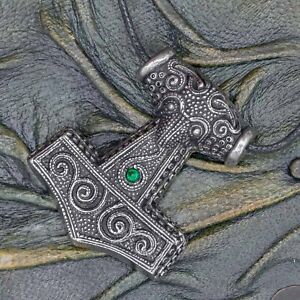 【送料無料】アクセサリー　ネックレストールハンマーasgard thors martillo skane verde
