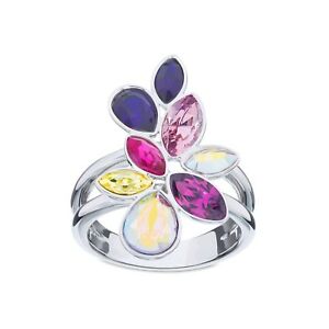 【送料無料】アクセサリー　ネックレスリングマルチカラーanillo swaroski multi color admirando