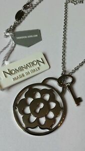 【送料無料】アクセサリー　ネックレスチェーンイタリアンデザインペンダントボックスhermoso colgante de diseo italiano nominacin en cadena larga nuevo en caja｜hokushin