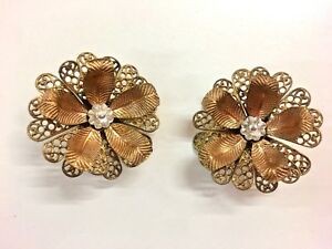 【送料無料】アクセサリー　ネックレスクリップイヤリングハーベストimpresionante cosecha pendientes de clip floral en uno de una clase