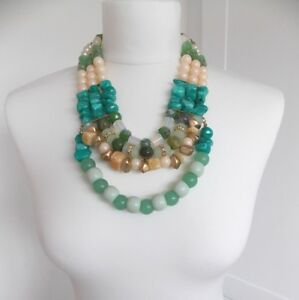 【送料無料】アクセサリー ネックレスネックレスイギリスセラーアカウントmultifila distintivo collar con cuentas verdevendedor de reino unido
