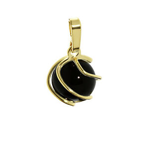 【送料無料】アクセサリー　ネックレストレーラーフィールドチェーンゴールドオニキスブラックレディbala esfera cadenas remolque 333 dorado onyx negro 9mm seora remolque 7787