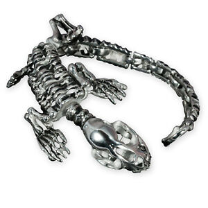 【送料無料】アクセサリー　ネックレスステンレススチールブレスレットシルバースケルトンタイガーpulsera acero inoxidable esqueleto animal tigre plata 2023 cm brst024 15,826円