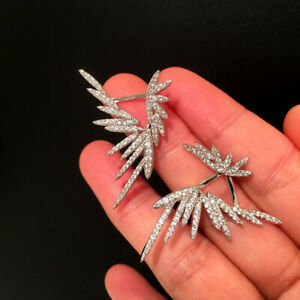 【送料無料】アクセサリー　ネックレスシルバーイヤリングジャケットゴールドpendientes ear chaqueta plateado ala ngel es oro cz boda g4 31