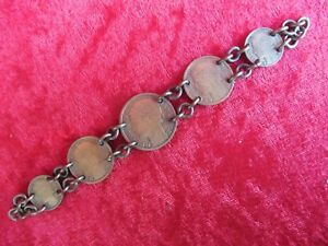 【送料無料】アクセサリー　ネックレスブレスレットフランスhermosa, viejo pulsera __ aus antiguos, francs monedas 19311941 _