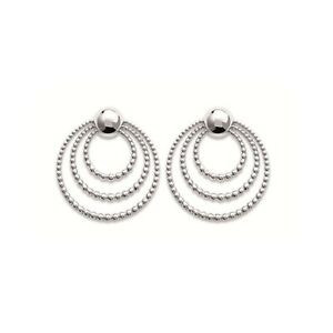 【送料無料】アクセサリー　ネックレスアルジェントデザインkbc boucles doreilles clous argent 925 rhodi 3 cercles design boules