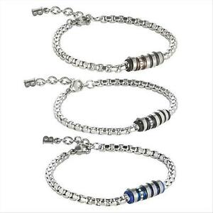 【送料無料】アクセサリー　ネックレスバリフォーカルレンズbracciale uomo boccadamo man abr412 in acciaio 316l con dettagli pvd colori vari｜hokushin