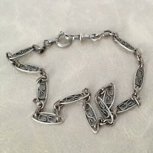 【送料無料】アクセサリー　ネックレスアルジェントシルバーウォッチガードチェーンchaine de montre ancien en argent silver charm fob watch guard chain