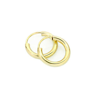【送料無料】アクセサリー　ネックレストルクイヤリングレディースpar 2 unidades creolen 333 oro aretes seores hombres seora 15mm ok40
