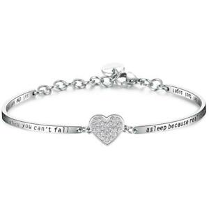 【送料無料】アクセサリー　ネックレスダドナペンダントクオーレbracciale da donna per ragazza pubblicit brosway in acciaio con ciondolo cuore