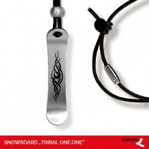 【送料無料】アクセサリー　ネックレススノーボードジュエリーステンレススチールトレーラqsportz snowboard tribal one one joyas remolque de acero inoxidable