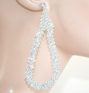 【送料無料】アクセサリー　ネックレスアルジェントorecchini argento eleganti strass a goccia cristalli da cerimonia boucles 1075