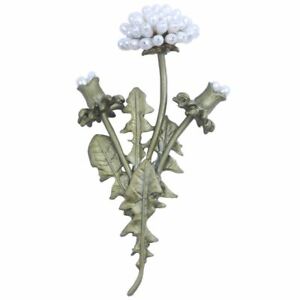 【送料無料】アクセサリー　ネックレスヴィンテージナチュラルタンポポスナップ5xflores vintage flores naturales del diente de leon flores broche de modat7l3