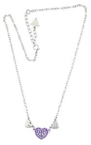 【送料無料】アクセサリー　ネックレスレディメタルネックレスシルバーパープルguess seora collar de metal plateadoprpura ubn81146