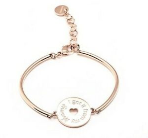 【送料無料】アクセサリー　ネックレスチャクラbracciale brosway chakra acciaio 316l rosato bhk43 i love you mum