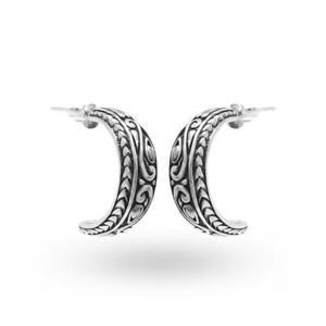 【送料無料】アクセサリー　ネックレスハンドメイドシルバーリングイヤリングplata de ley hecho a mano hermoso pendientes aro con plata liso ae9000s