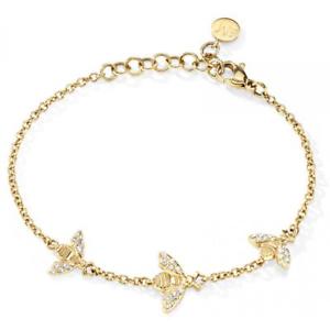 【送料無料】アクセサリー　ネックレスニンフスワロフスキーゴールドbracciale donna morellato ninfa saja07 acciaio swarovski gold dorato api