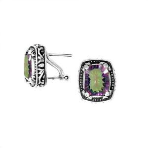 【送料無料】アクセサリー　ネックレススターリングシルバーイヤリングplata de ley pendientes con cuarzo mystic ae6142mt