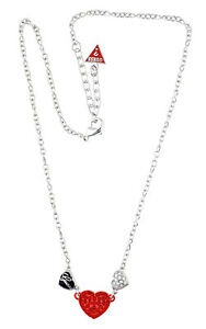 【送料無料】アクセサリー　ネックレスシルバーメタルネックレスguess seora collar de metal platarojo ubn81143
