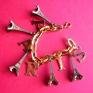 【送料無料】アクセサリー　ネックレスブレスレットパリエッフェルツアー173 bracelet souple a breloques paris tours eiffel｜hokushin