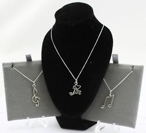 【送料無料】アクセサリー ネックレスオオハシジャズスターリングシルバーペンダントネックレスtoucan music jazz de plata esterlina 925 colgante y collar mujeres treblecleff