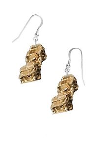 【送料無料】アクセサリー　ネックレスフックイヤリングスターリングシルバーゴールドメッキコードジープjeep en gancho pendientes de plata esterlina 925 cdigo chapado en oro t5 guerra del ejrcito