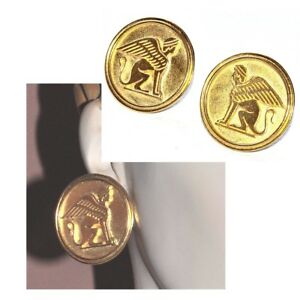 【送料無料】アクセサリー　ネックレスイヤリングゴールドカラークリップスフィンクスイヤリングgrandes pendientes clip color oro sphinx mitologa joya earring