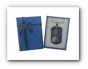 【送料無料】アクセサリー ネックレスカスタムラベルタグカスタムカラーetiqueta militar grabado, personalizado etiquetas de perro, personalizado collar para l, foto de grabado