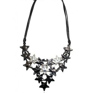 【送料無料】アクセサリー　ネックレスコリアlolilota collier pluie d etoiles argent anthracite plastron