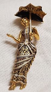 【送料無料】アクセサリー　ネックレスビンテージブローチancien bijou vintage broche or de tolde damascne femme lombrelle a｜hokushin