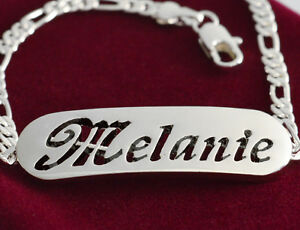 【貨物輸送無料】添え物 ネックレスブレスレットメラニーｋ流行り物pulsera con nombre melanie  18 k oro plateado  plateado  moda regalo