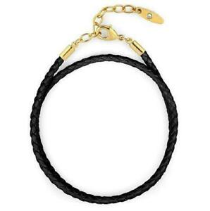 【送料無料】アクセサリー　ネックレス　スワロフスキーブレスレットブラックゴールド80010 swarovski becharmed braccialetto di pellenero e oro
