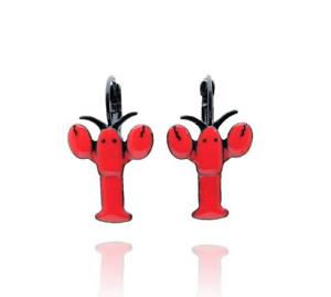 【貨物輸送無料】付属物 頸飾り イヤリングロブスターlol bijoux  orecchini aragosta  rosso 男女兼用アクセサリー-ジュエリー・アクセサリー