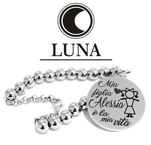 【送料無料】アクセサリー ネックレス スチールカフカスタマイズbracciale bimba bimbo in acciaio personalizzabile con nome
