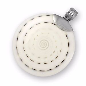 【貨物輸送無料】添え物 頸飾り シルバーペンダントカタツムリベルbel インチ puro 925er argento ciondolo conchiglia lumaca fatto a mano ps529