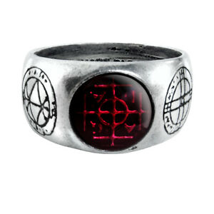 【送料無料】アクセサリー ネックレス イギリスゴシックタリスマンリングalchemy of england gotico agla kabbalistic sigillum talismano magici anello r71|hokushin