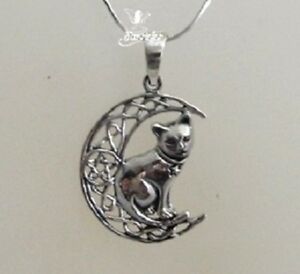 【送料無料】アクセサリー　ネックレス　ライセンスリサパーカースターリングネックレスシルバーgatto dargento su luna con pentagramma collana by lisa parker sterling 925 con licenza