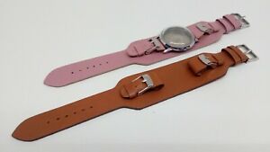 【貨物輸送無料】付属物 首飾り 腕輪bracelet montre en cuir de veau, modle rglable, disponible de 10粍  16粍