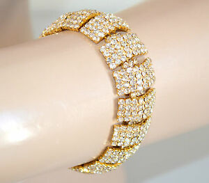 【貨物輸送無料】付属物 首飾り ゴールドブレスレットスタイリッシュブレスレットbracciale oro donna  strass cristalli elegante 地方検事 cerimonia pulsera bracelet 360