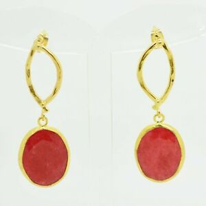 【送料無料】アクセサリー　ネックレス　ストーンイヤリングaylas placcato oro semi preziosi gem stone giada orecchini｜hokushin 15,584円