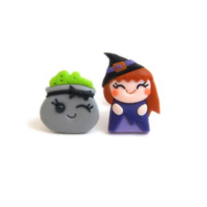 【貨物輸送無料】付属物 頸飾り イヤリング後光ウィーンcostume di halloween per bambine regali carino strega e calderone orecchini jewelry 男女兼用アクセサリー-ジュエリー・アクセサリー-ネックレス・ペンダント