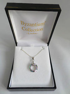 【貨物輸送無料】付属物 頸飾り ハンドメイドパウアシェルサークルネックレスbella mano progettato paua shell cerchio collana ネックレス・ペンダント-ジュエリー・アクセサリー