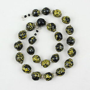 【貨物輸送無料】付属物 首飾り ビーズネックレスイヤリングタイプargilla naturale perline collana  orecchini set dipinte a mano kazuri tipo perle ncs14