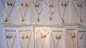 【送料無料】アクセサリー ネックレス ロットラインストーンペンダントデザインイヤリングバッチセットlotto 16 pz strass misto design ciondolo amp; orecchini set nuovo lotto allingrosso 2|hokushin