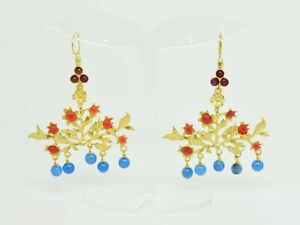 【送料無料】アクセサリー ネックレス オスマンストーンイヤリングアガタaylas ottomano placcato oro semi preziosi gem stone orecchini agata|hokushin