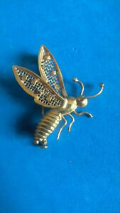 【貨物輸送無料】付属物 首飾り ancienne broche insecte dor