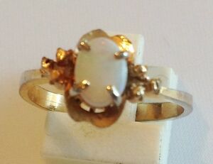 【送料無料】アクセサリー　ネックレス　ビンテージアールデコオパールbague vintage couleur or rodi panier dco opale ovale griff taille 56 3674