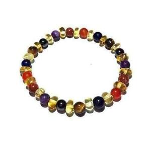 【送料無料】アクセサリー　ネックレス　オレンジビードストレッチカフオレンジadulto elysium miele ambra gemstone beads umore stretch bracciale love ambra x uk