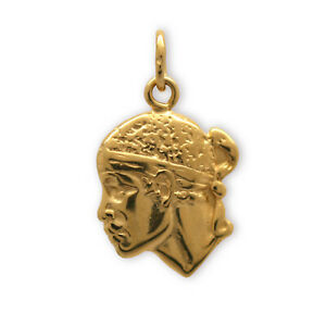 【送料無料】アクセサリー　ネックレス　デムーアヘッドモーラゴーpendentif plaqu or tte de maure testa mora