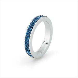 【送料無料】アクセサリー　ネックレス　リングサイズanello sagap donna con cristalli blu scr36d misura 18